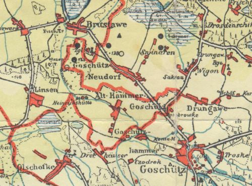 Übersichtskarte Goschütz-Neudorf